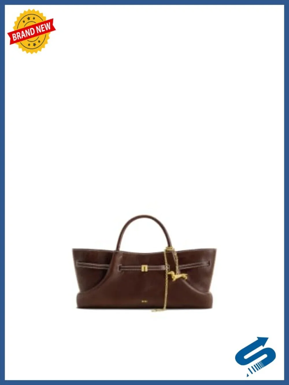Vegan Leather Tote Bag with Dachshund Metal Charm, Crossbody, Fits iPhone 16